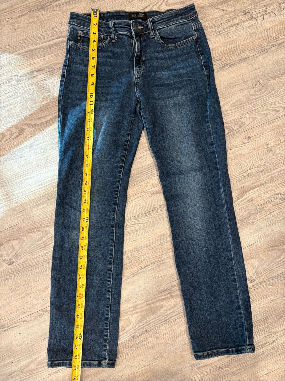 Judy Blue Dark Wash Women’s Straight Jeans - Blue - Picture 3 of 6
